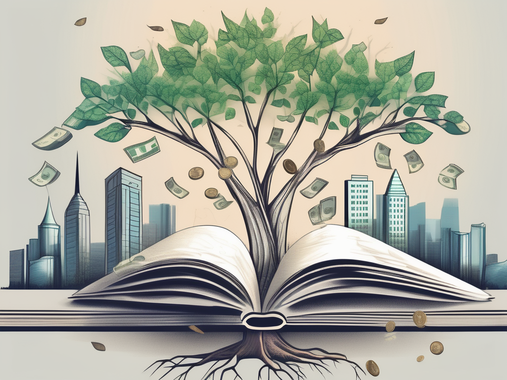 A tree with different types of currencies as leaves